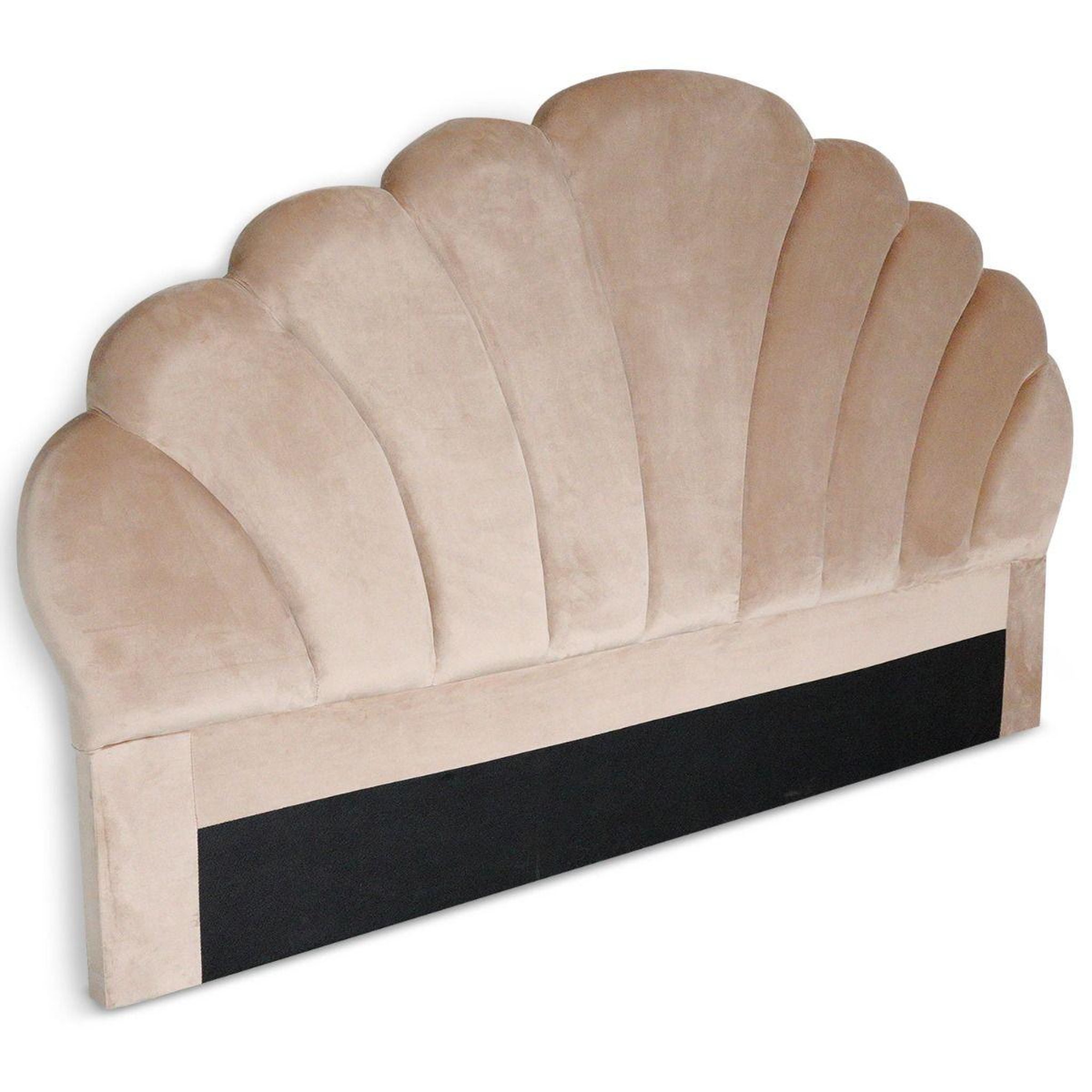 Voir la diapositive 2 : Paris Prix Tête de lit en velours  shelly  180cm taupe