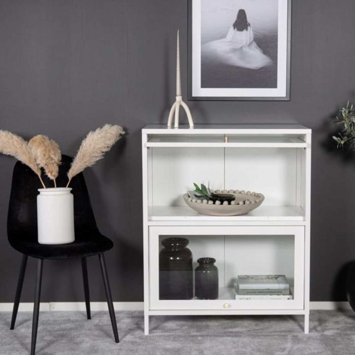 Paris Prix Vitrine 2 Portes  Bakal  100cm Blanc