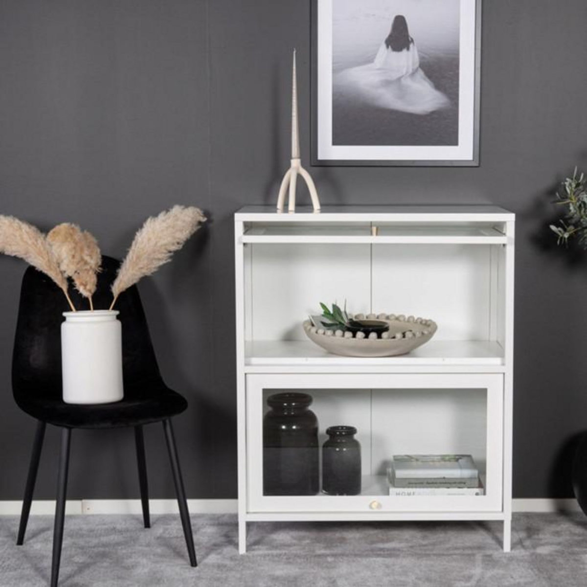 Paris Prix Vitrine 2 Portes  Bakal  100cm Blanc