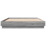Voir la diapositive 4 : VIDAXL Cadre de lit sans matelas sonoma gris 150x200 cm