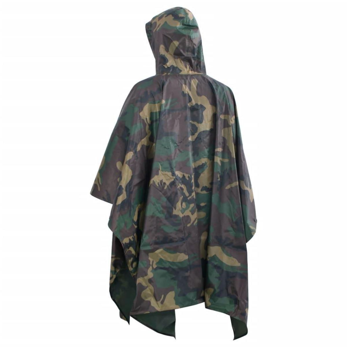 VIDAXL Poncho de pluie impermeable pour camping/randonnee Camouflage