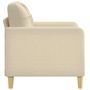 Voir la diapositive 4 : VIDAXL Fauteuil Creme 60 cm Tissu