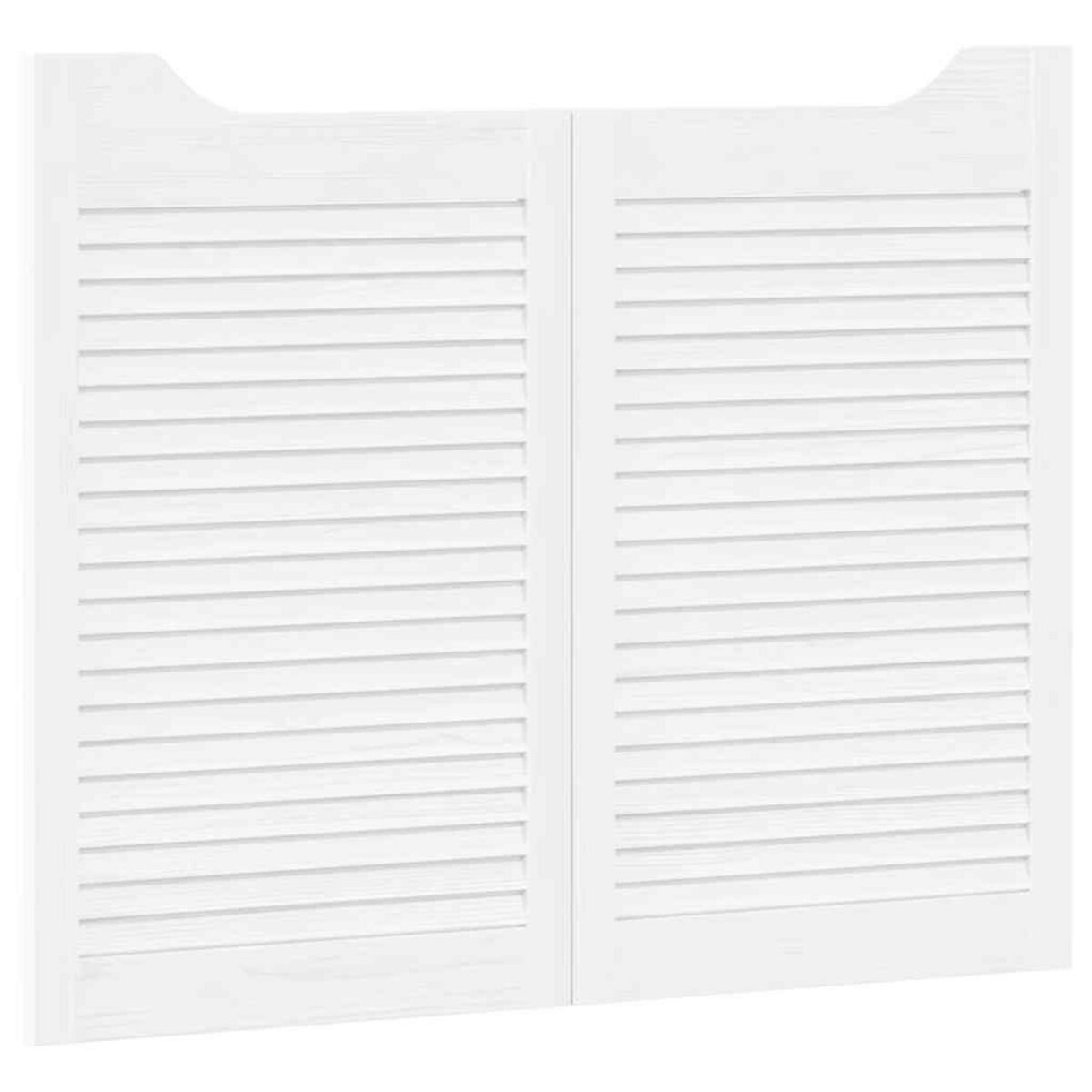 VIDAXL Portes battantes a persiennes 2 paires blanc 80x100 cm
