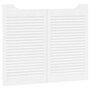 Voir la diapositive 5 : VIDAXL Portes battantes a persiennes 2 paires blanc 80x100 cm