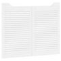 Voir la diapositive 5 : VIDAXL Portes battantes a persiennes 2 paires blanc 80x100 cm
