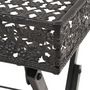 Voir la diapositive 5 : VIDAXL Table a the pliante Style vintage Metal 58 x 35 x 72 cm Noir