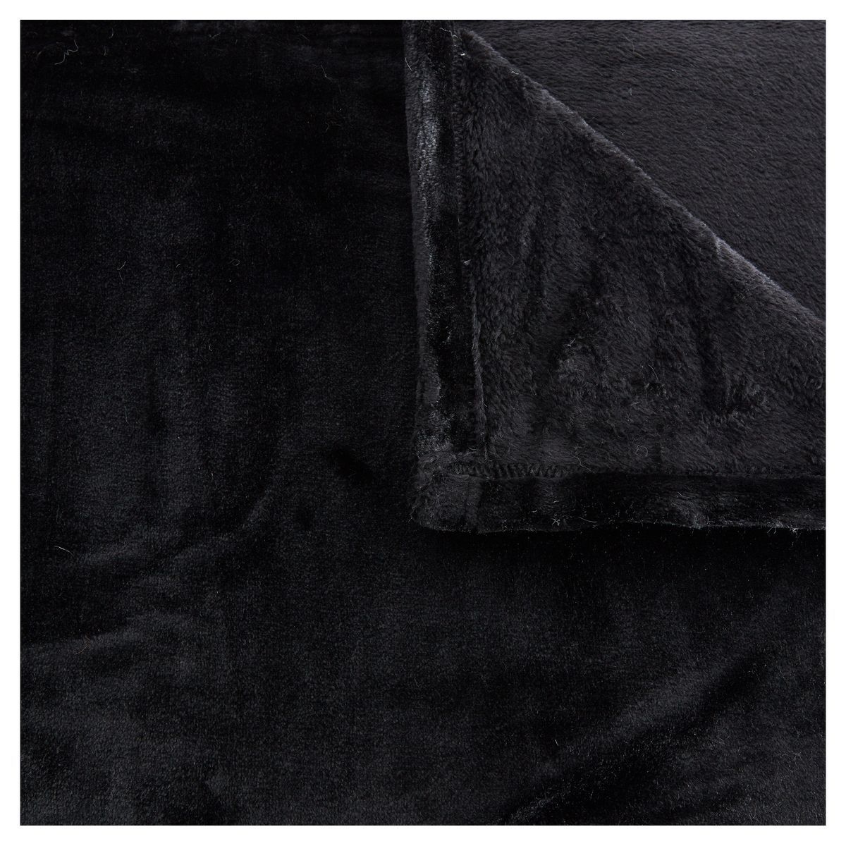 ACTUEL Plaid uni en polyester 380gsm MILK FROZEN