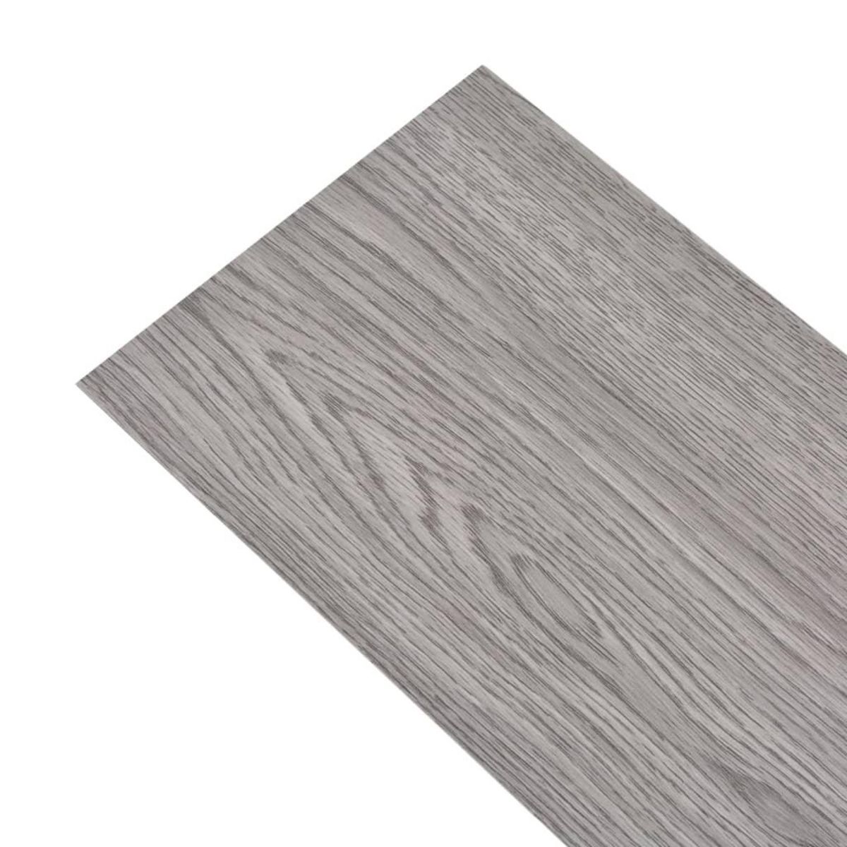 VIDAXL Planches de plancher PVC autoadhesif 2,51 m^2 2 mm Gris fonce