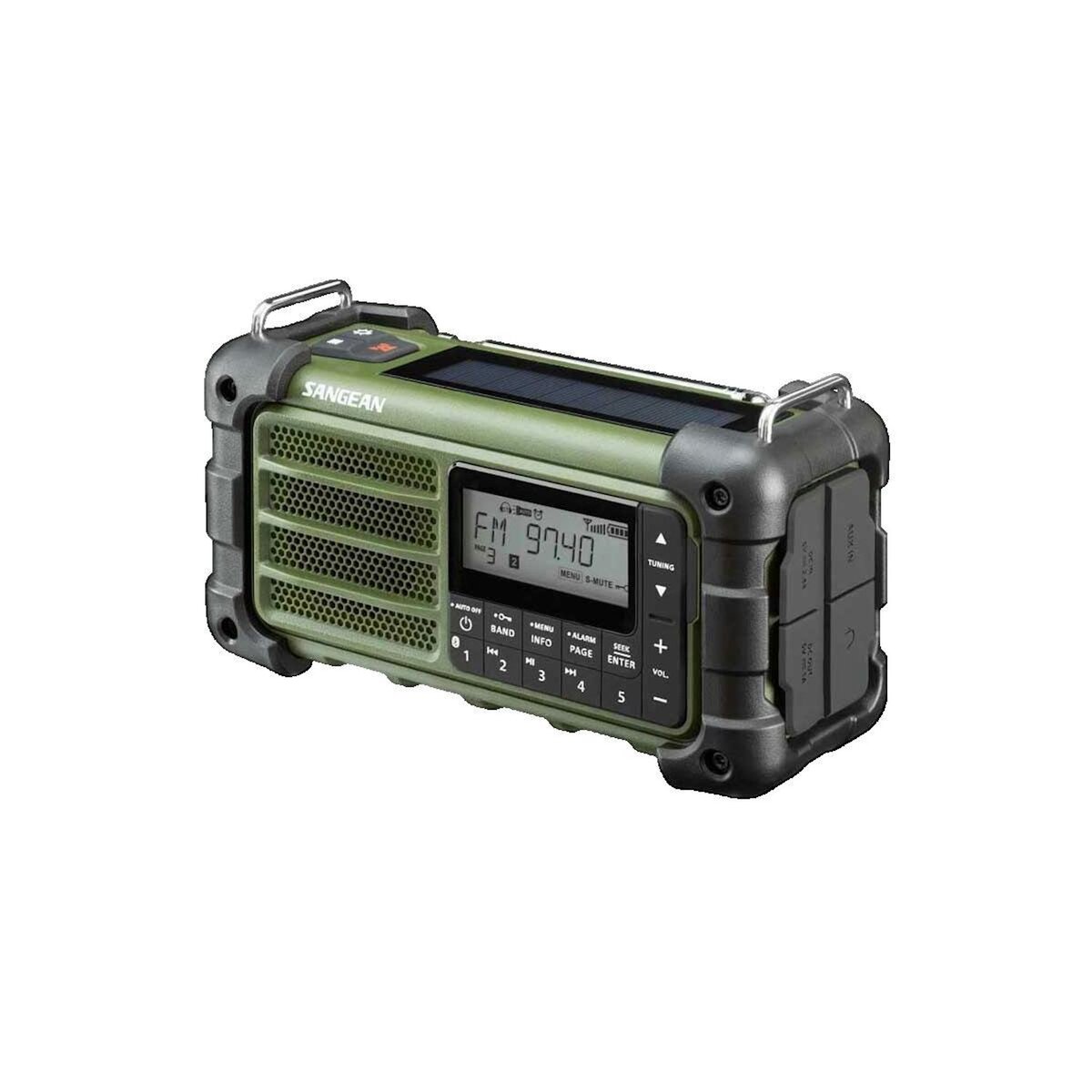 Sangean Radio portable Sangean MMR-99 avec alimentation solaire, manivelle et USB Type-C