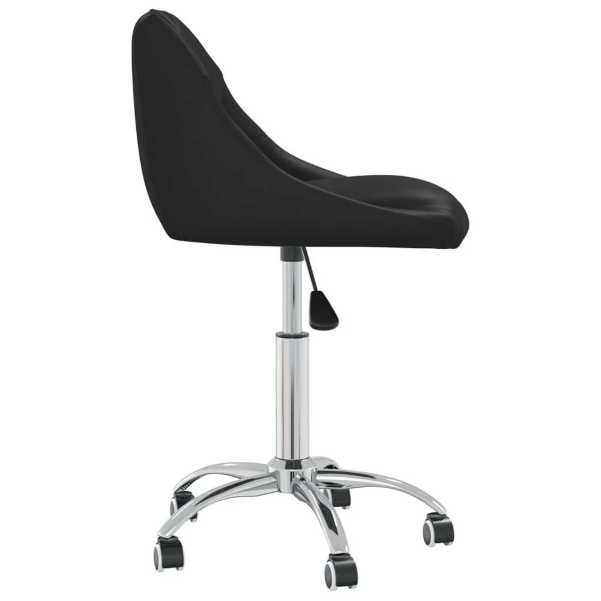 VIDAXL Chaise de bureau pivotante Noir Similicuir