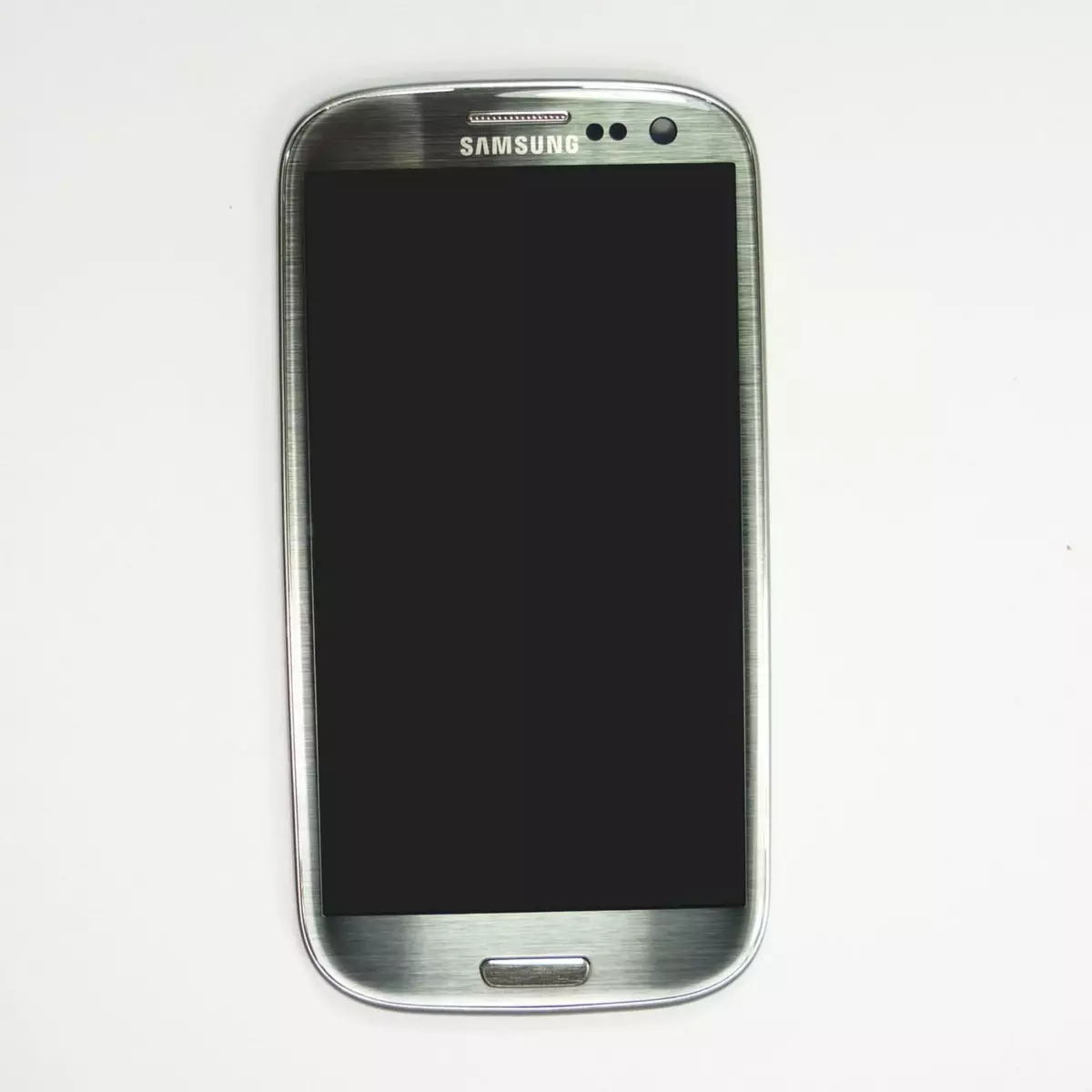 Samsung Original Vitre tactile écran LCD sur châssis Samsung Galaxy S3 I9300 gris