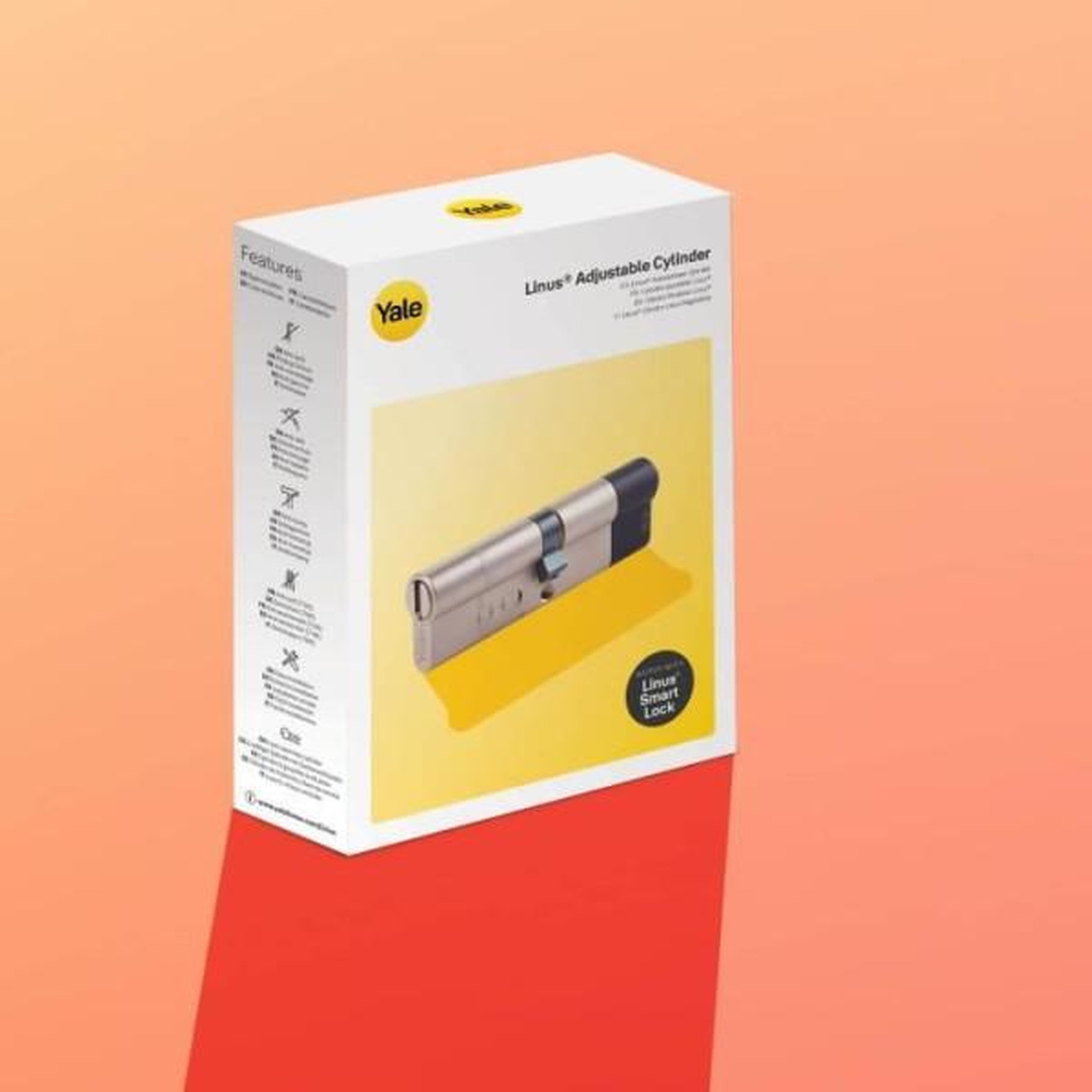 Voir la diapositive 6 : YALE Cylindre Ajustable Linus - YALE - 05/501000/SN - Tous types de porte compatible avec la serrure connectée Linus