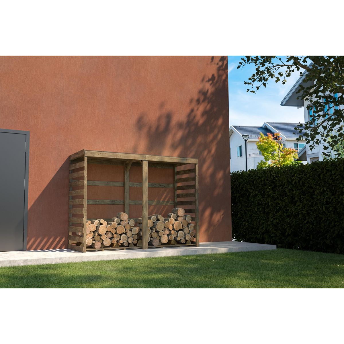 Forest Style Bûcher - Bois traité autoclave - 3,4m3 - COLOMBUS XL