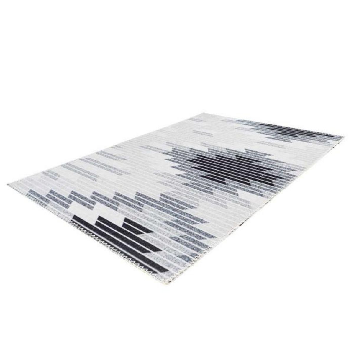 Paris Prix Tapis Tissé Imprimé à Poils Plats  Maya V  Gris