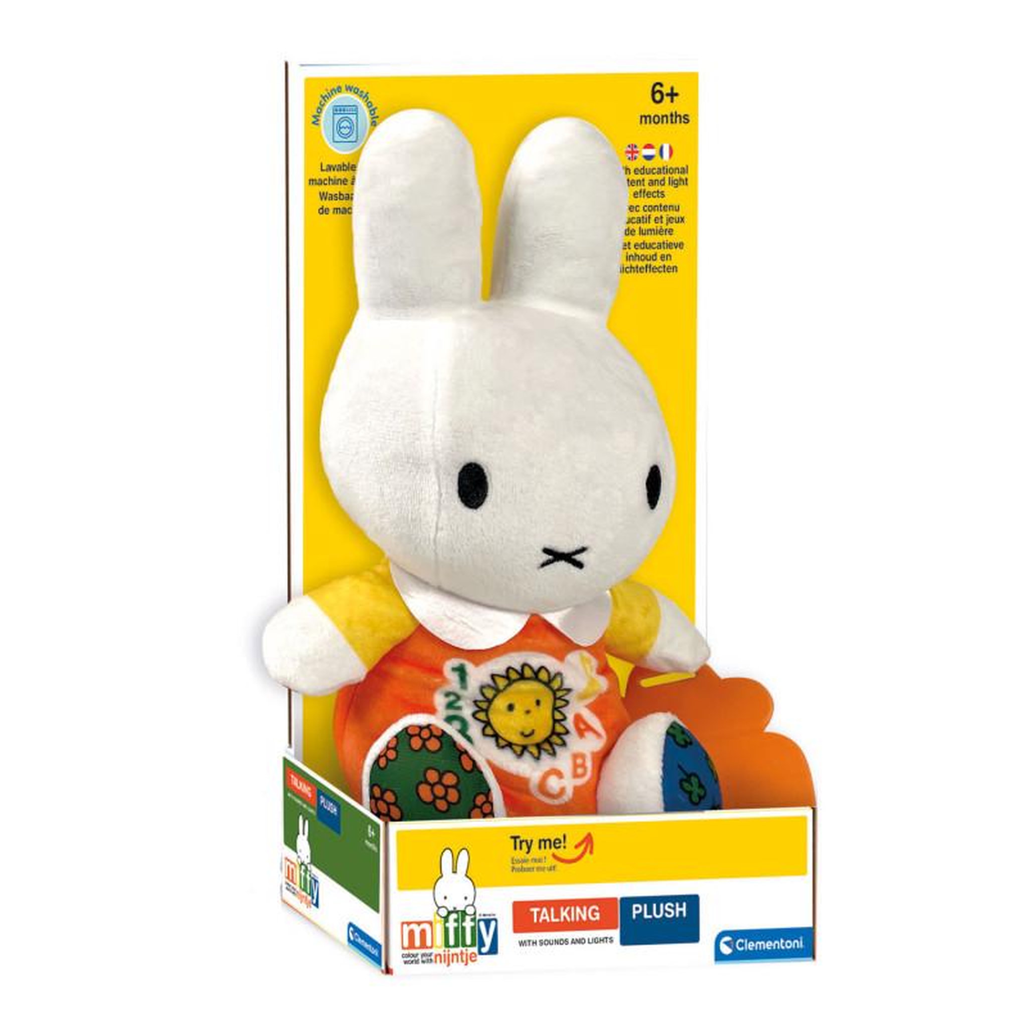 Voir la diapositive 2 : CLEMENTONI Clementoni Miffy Stuffed Animal Plush Talking 56185