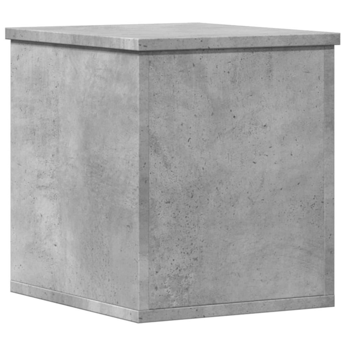 VIDAXL Boîte de rangement gris beton 30x35x35 cm bois d'ingenierie