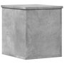 Voir la diapositive 2 : VIDAXL Boîte de rangement gris beton 30x35x35 cm bois d'ingenierie