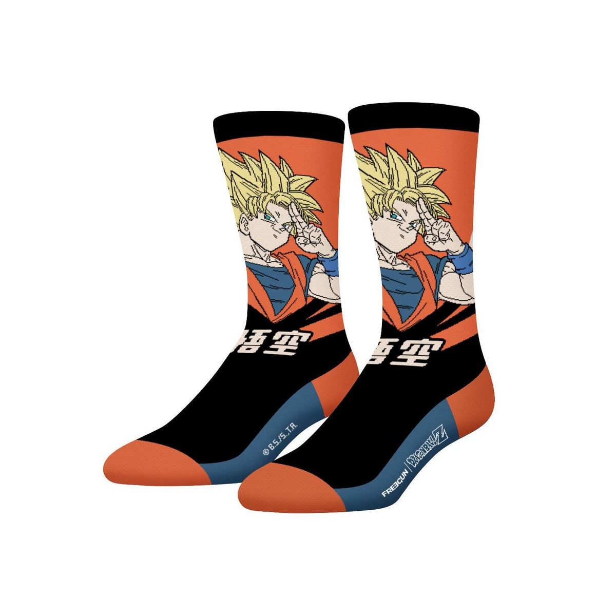 FREEGUN Lot de 4 paires de chaussettes Homme Dragon Ball Z Songoku Buu