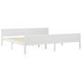 Voir la diapositive 2 : VIDAXL Cadre de lit sans matelas bois massif de pin blanc 200x200 cm