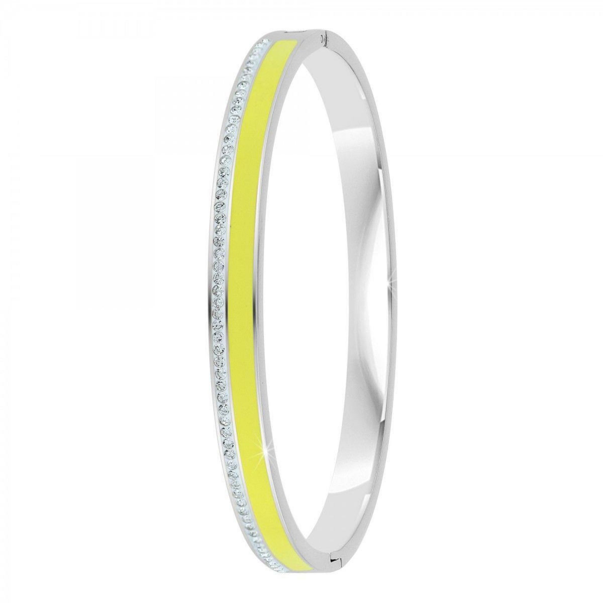 SC CRYSTAL Bracelet en Résine colorée ayant un aspect proche de l'Email orné de Cristaux scintillants par SC Crystal