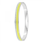 SC CRYSTAL Bracelet en Résine colorée ayant un aspect proche de l'Email orné de Cristaux scintillants par SC Crystal