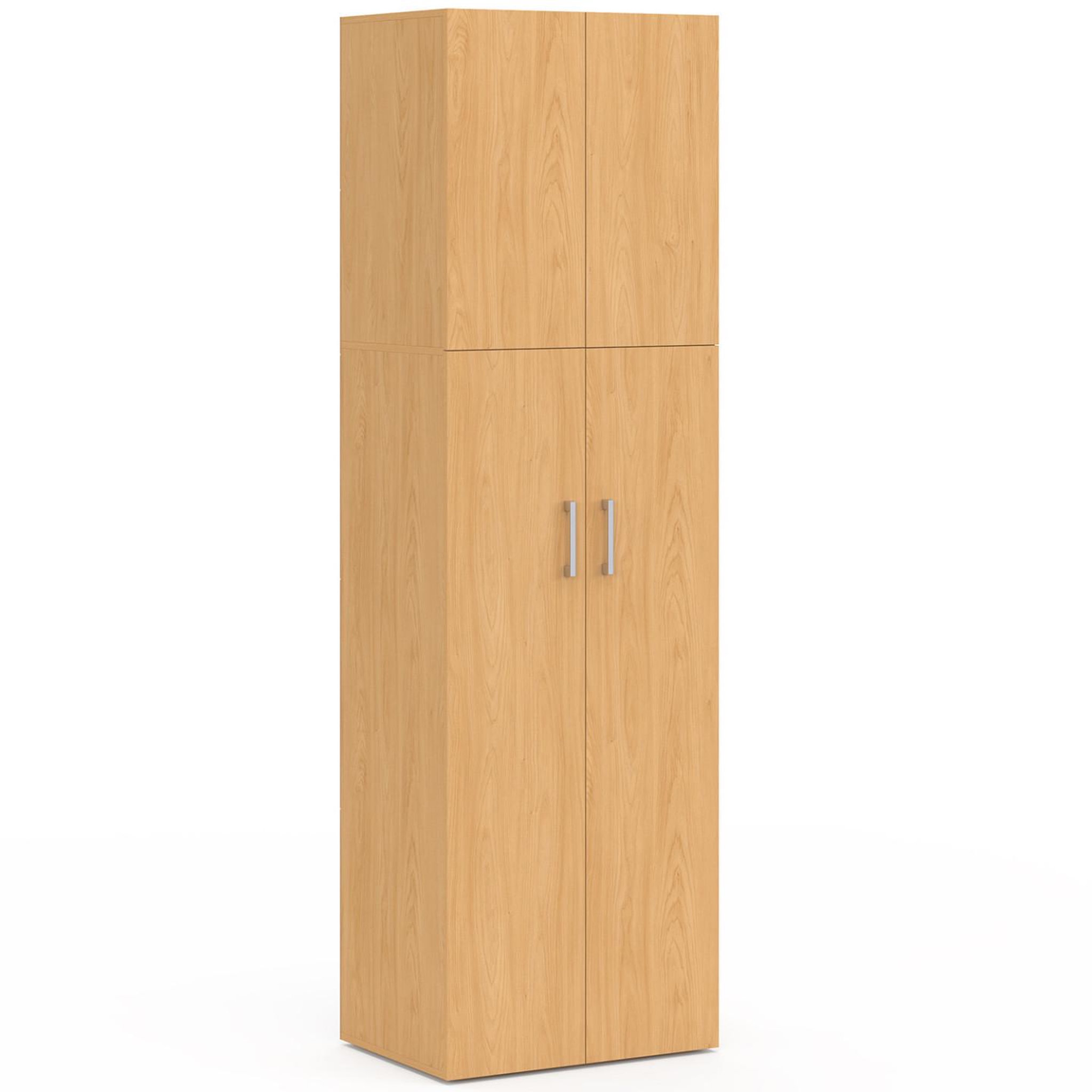 ID MARKET Armoire 2 portes juliana bois penderie 50 cm avec étagère