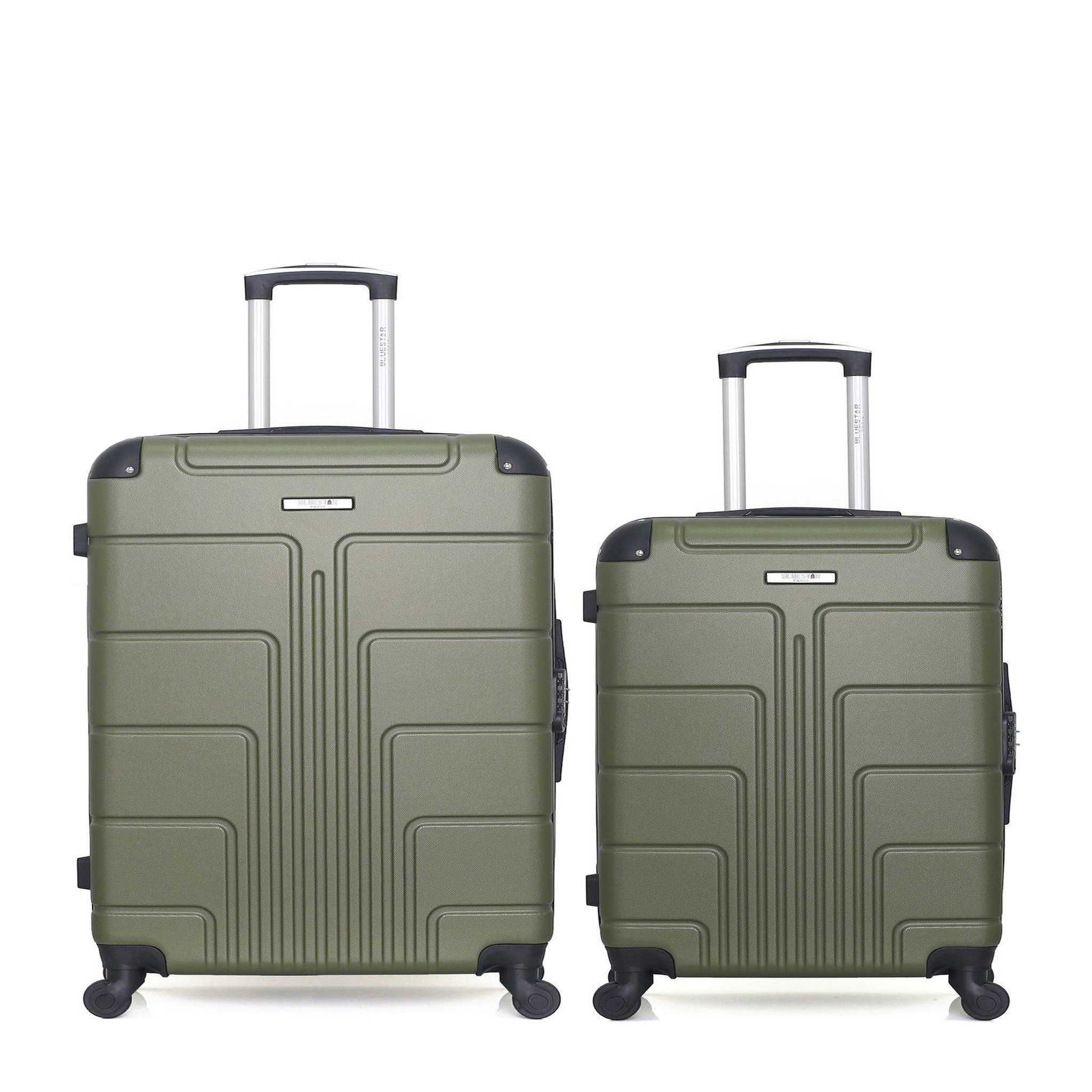 BLUESTAR Bluestar - lot de 2 - valise grand format et valise weekend ottawa. Coloris disponibles : Rose, Noir, Gris, Beige