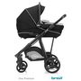 Voir la diapositive 2 : BREVI Poussette Combiné Trio Ovo premium - black mélange