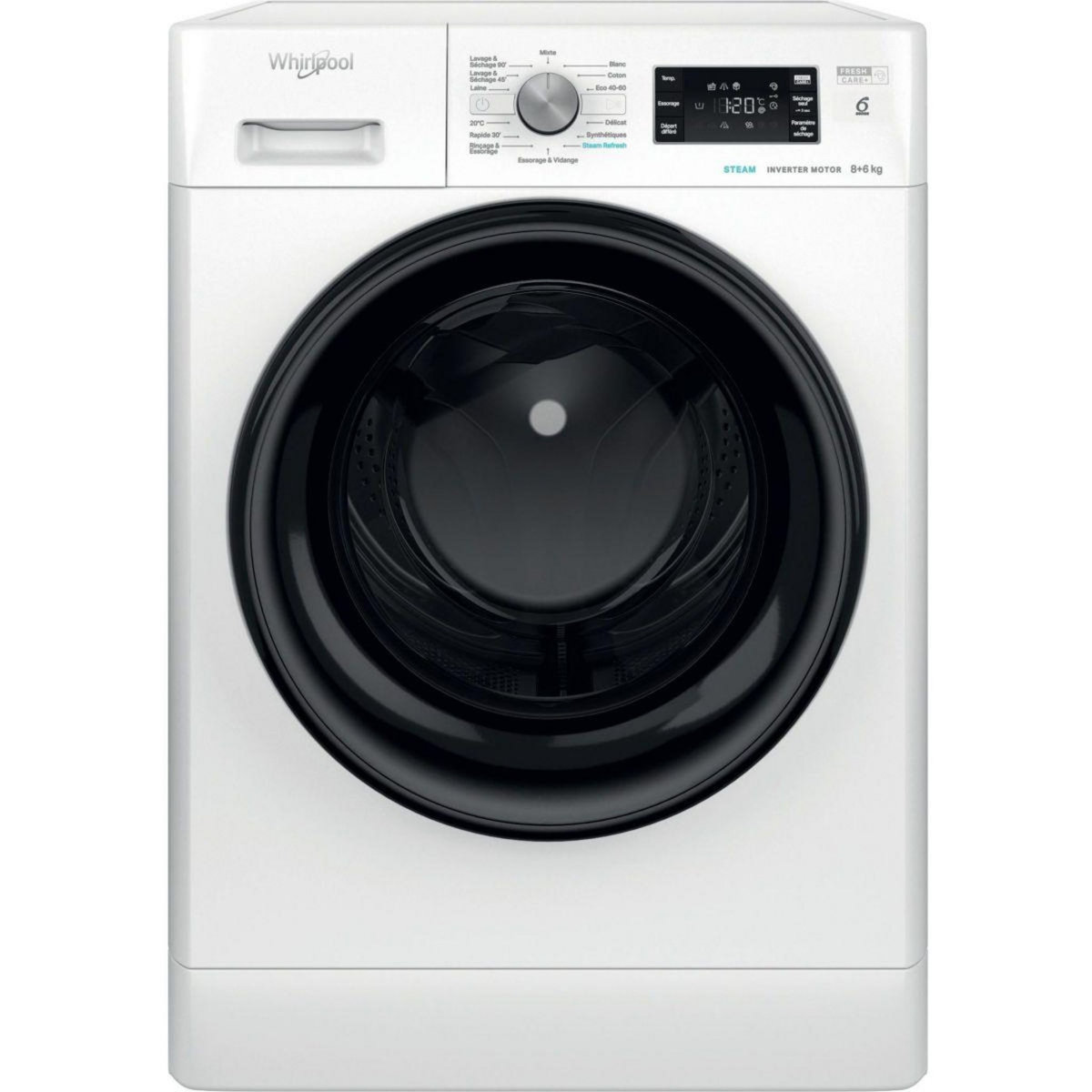Whirlpool Lave linge séchant hublot FFWDB864489BVFR