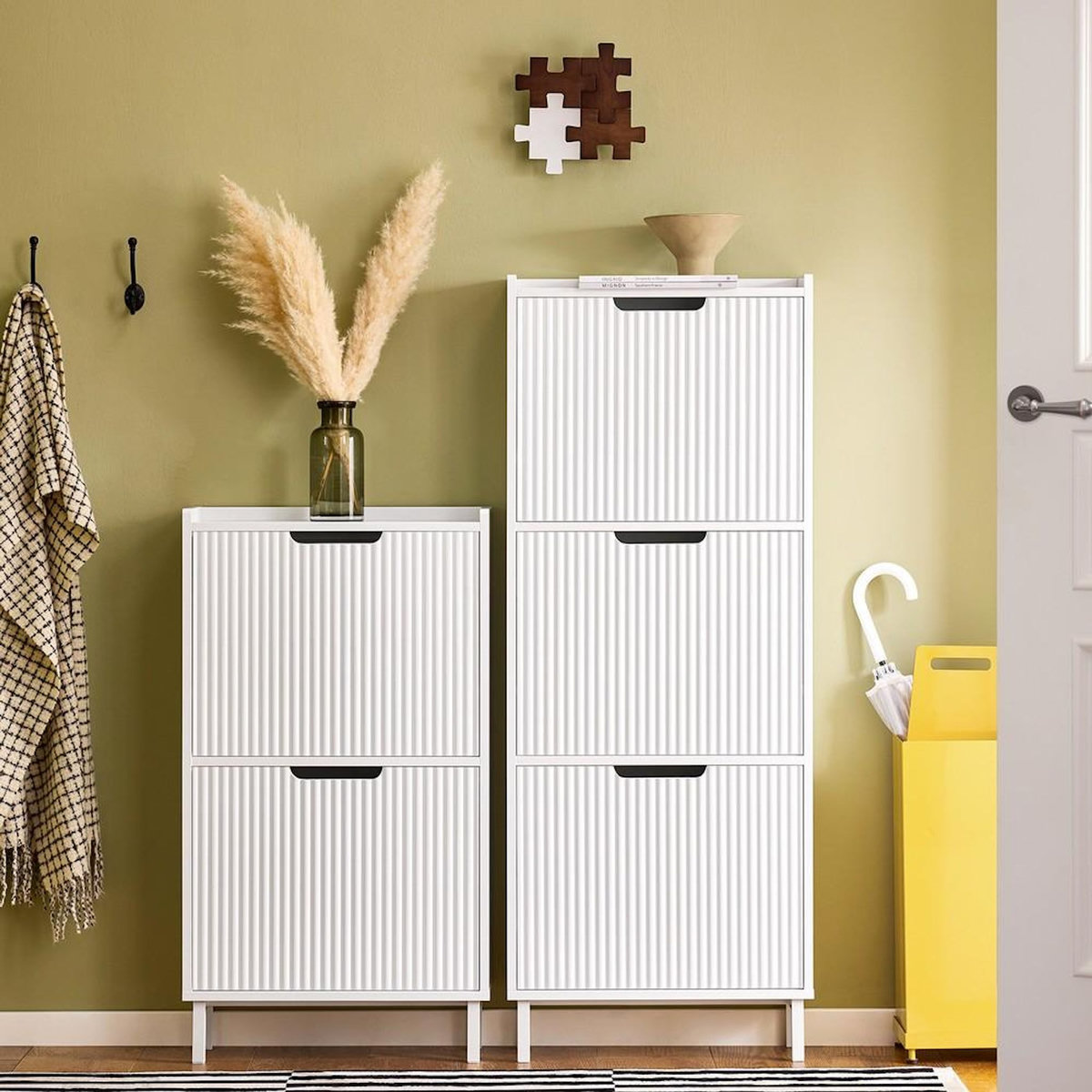 SOBUY SoBuy - Meuble À Chaussures à 2 tiroirs - Moderne - FSR177