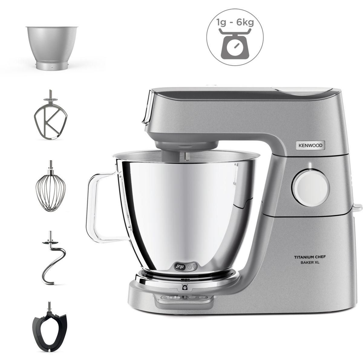 KENWOOD Robot pâtissier KVL85.009SI Titanium Chef Baker XL