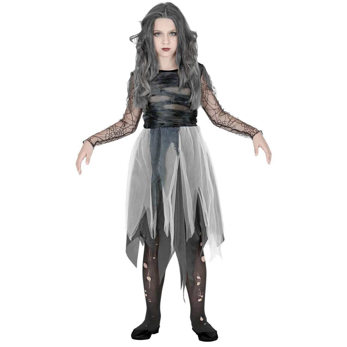 WIDMANN Déguisement esprit fantomatique - Fille - 8/10 ans (128 à 140 cm)