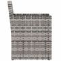Voir la diapositive 5 : VIDAXL Mobilier d'exterieur 3 pcs avec coussins Resine tressee Gris