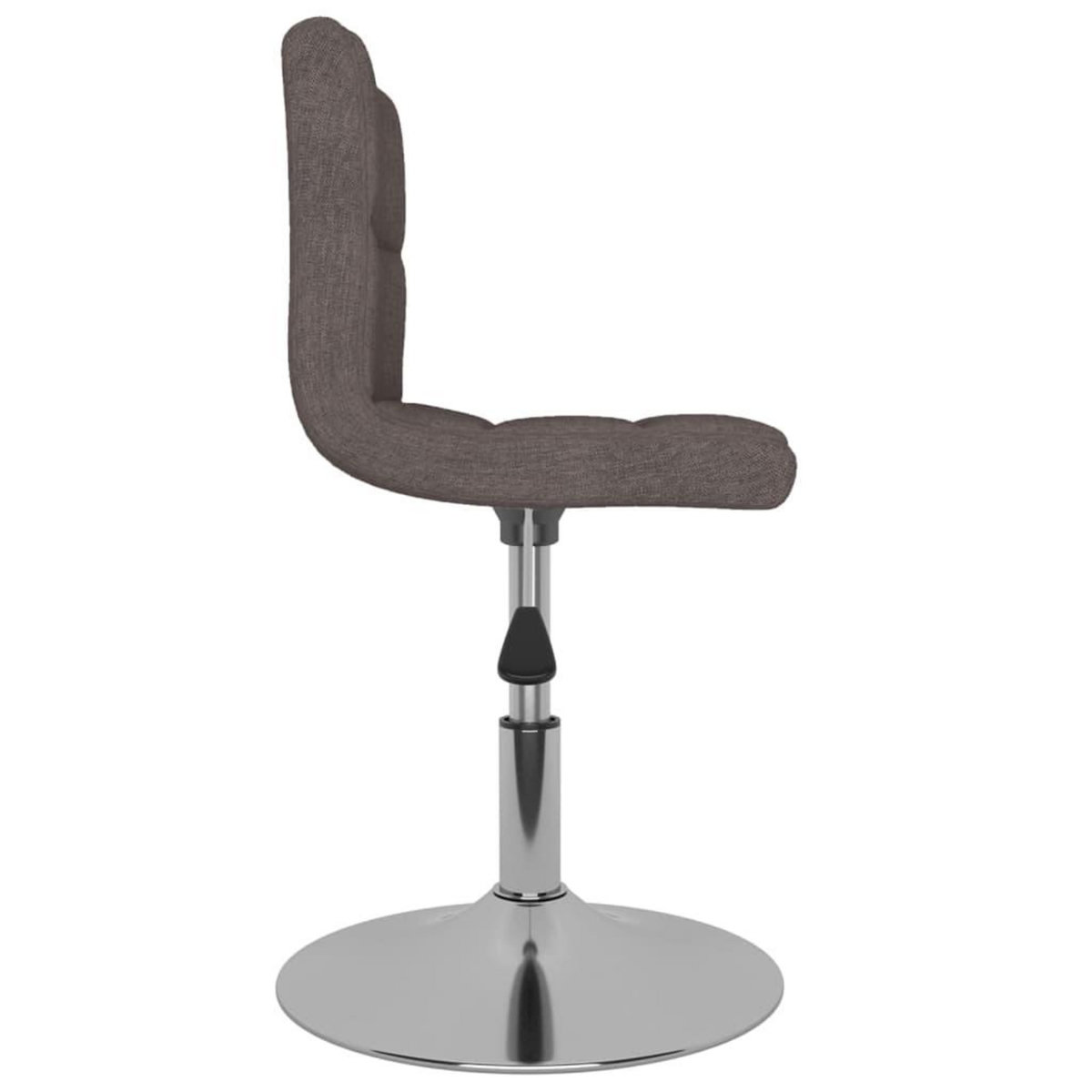 VIDAXL Chaises pivotantes a manger lot de 2 taupe tissu