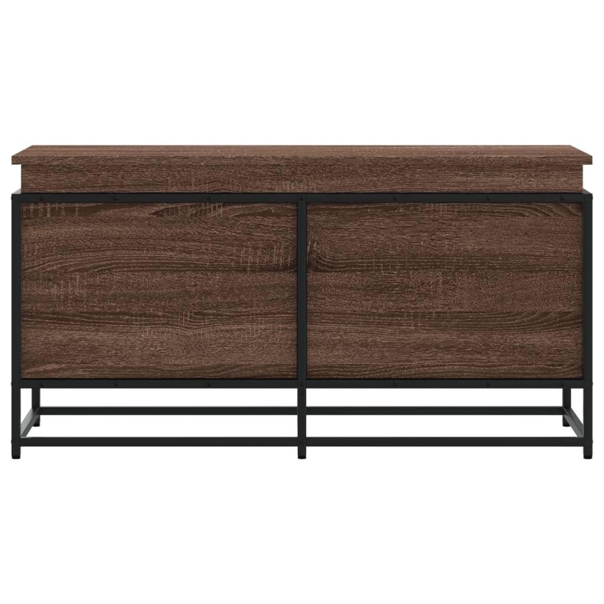 Voir la diapositive 4 : VIDAXL Boîte de rangement avec couvercle chene marron bois ingenierie