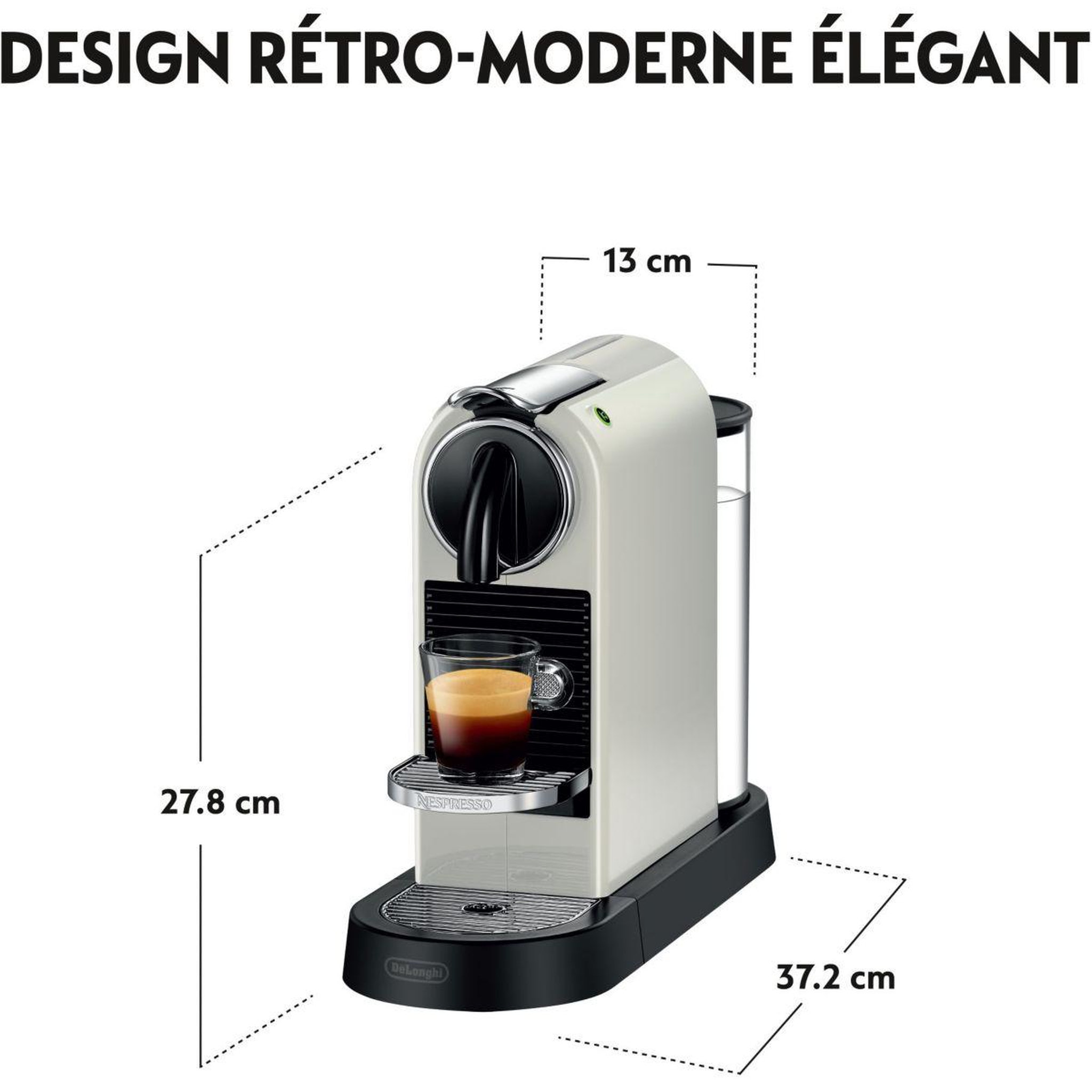 Voir la diapositive 3 : DELONGHI Nespresso citiz blanc en167.w