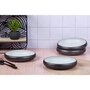Voir la diapositive 2 : BJORN Assiette creuse GOURMET Ø21,5cm - 4 pièces - Onyx