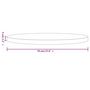 Voir la diapositive 6 : VIDAXL Dessus de table rond blanc Ø70x3 cm bois de pin massif