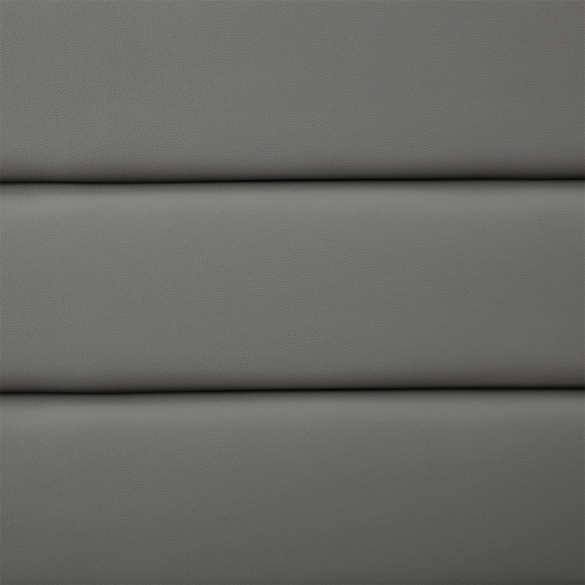 Voir la diapositive 6 : IDIMEX Lit 1 place HUDSON, 90 x 190 cm, capitonné avec sommier, revêtement synthétique