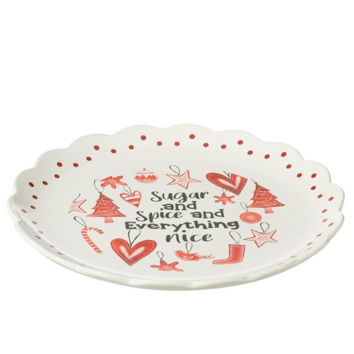 Paris Prix Assiette de Présentation de Noël  Bakery  39cm Rouge