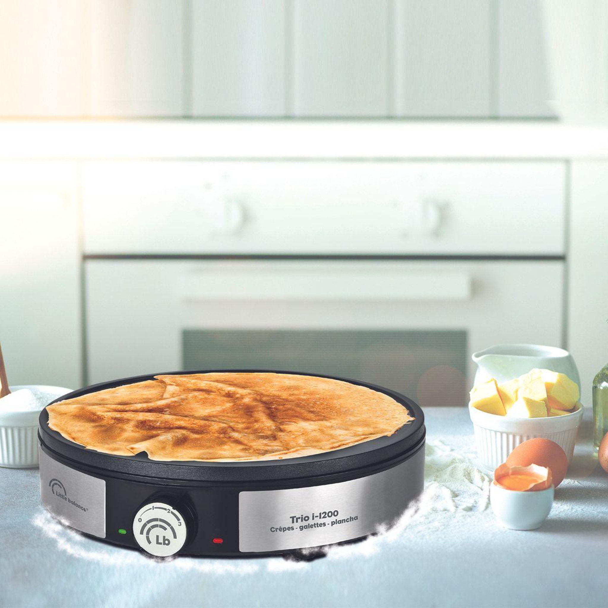 Voir la diapositive 3 : LITTLE BALANCE Crêpière Maxi-Crepes Trio i-1200