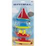 Voir la diapositive 2 : SET 4 BATEAUX 11CM ASSORTIMENT 6006G.