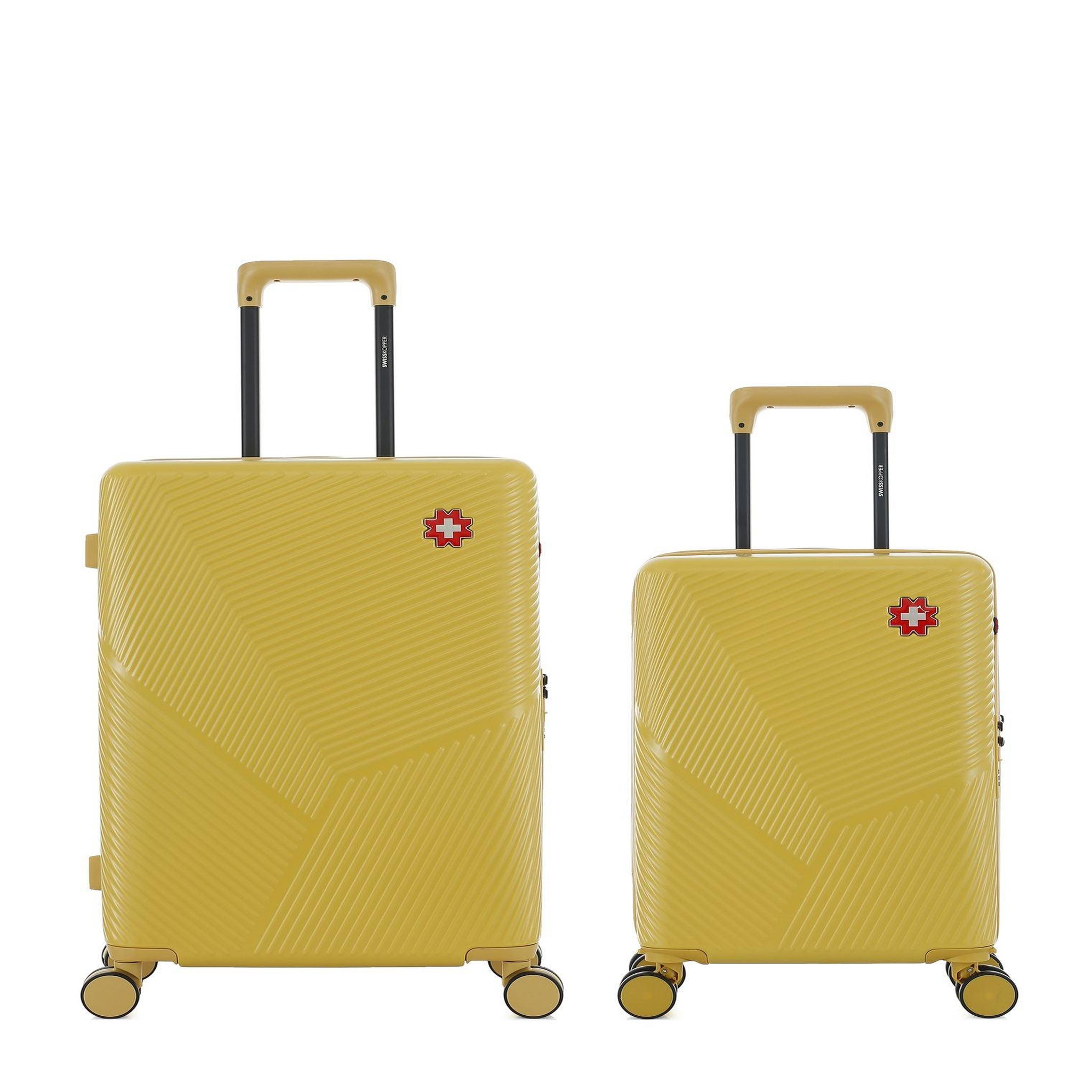 SWISS KOPPER Lot de 2 Valises Rigides Taille Moyenne et Cabine XS FRIBOURG