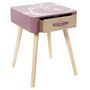Voir la diapositive 2 : The Home Deco Factory Table de chevet 1 tiroir Madame Princesse