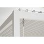 Voir la diapositive 5 : OMBREA Pergola Bioclimatique 4 pieds blanc 3,6x3,6m OMBREA®