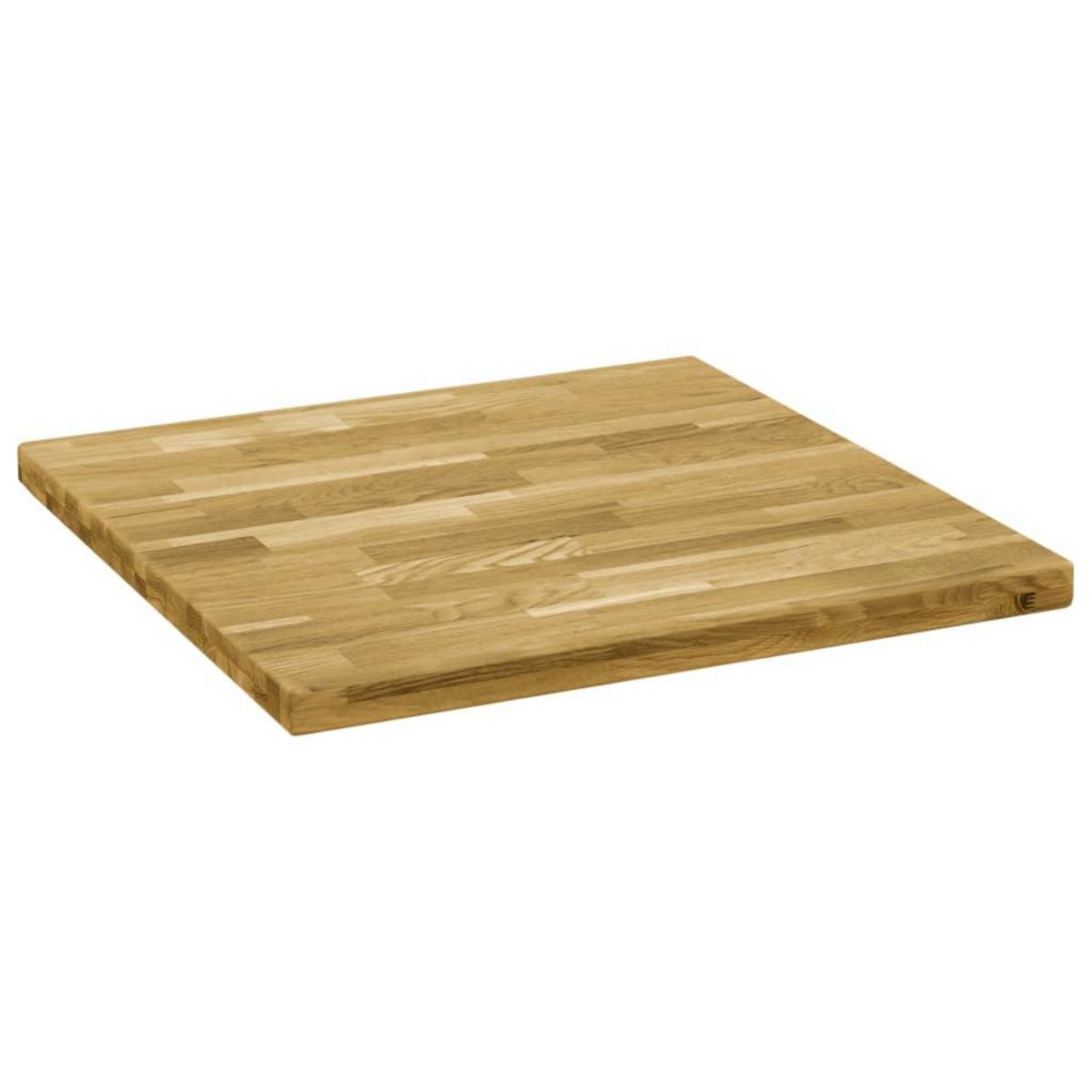 VIDAXL Dessus de table Bois de chene massif Carre 44 mm 80x80 cm