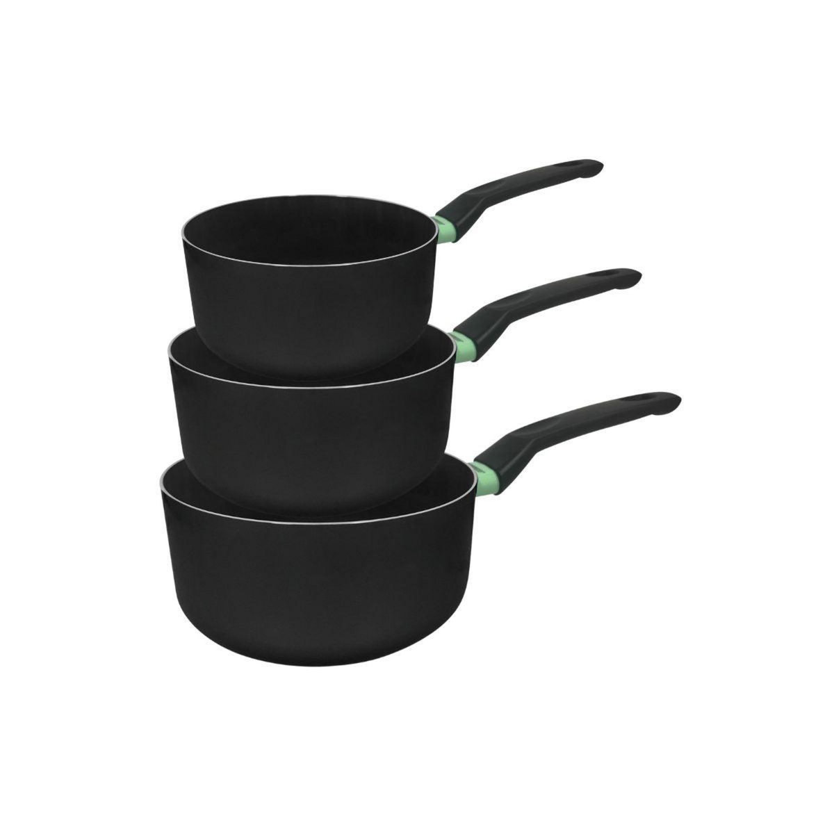 Fackelmann Set de 3 casseroles antiadhésives céramique 16, 18 et 20 cm Fackelmann Brandao