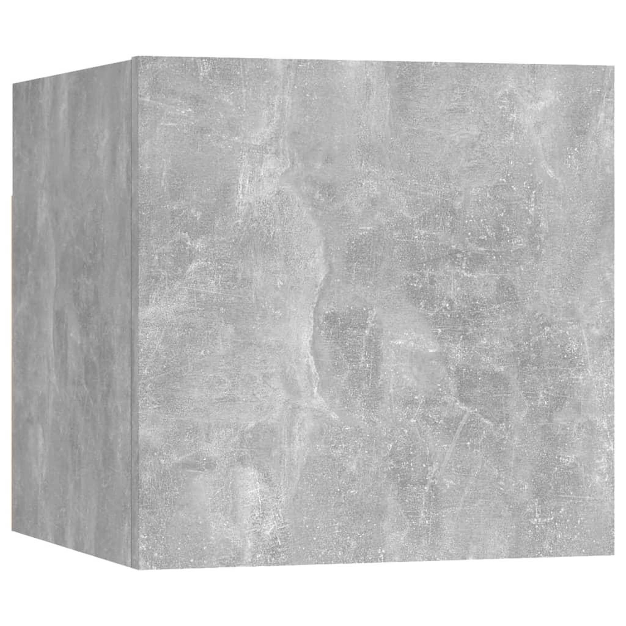 Voir la diapositive 2 : VIDAXL Table de chevet Gris beton 30,5x30x30 cm Bois d'ingenierie