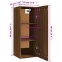 Voir la diapositive 6 : VIDAXL Armoire suspendue Chene marron 35x34x90 cm Bois d'ingenierie