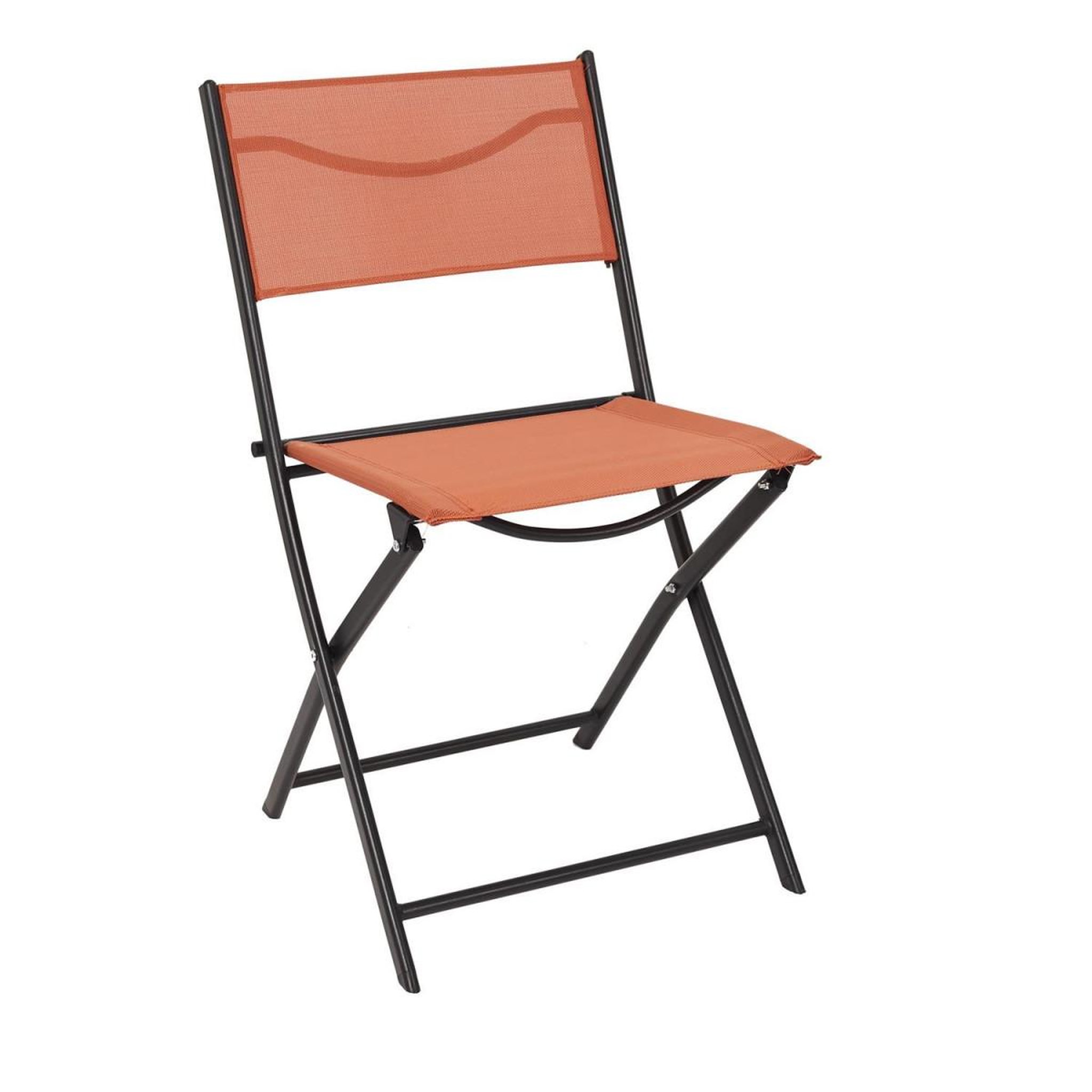 Voir la diapositive 2 : The Home Deco Factory Lot de 4 Chaises Pliables  Jardin  79cm Terracotta